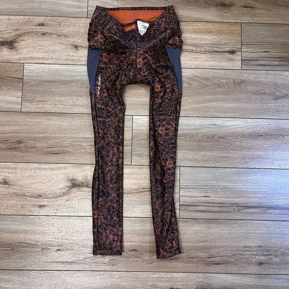 NWT Pearl Izumi Elite Cycling Leggings Padded Thermal Tights Women's L Orange